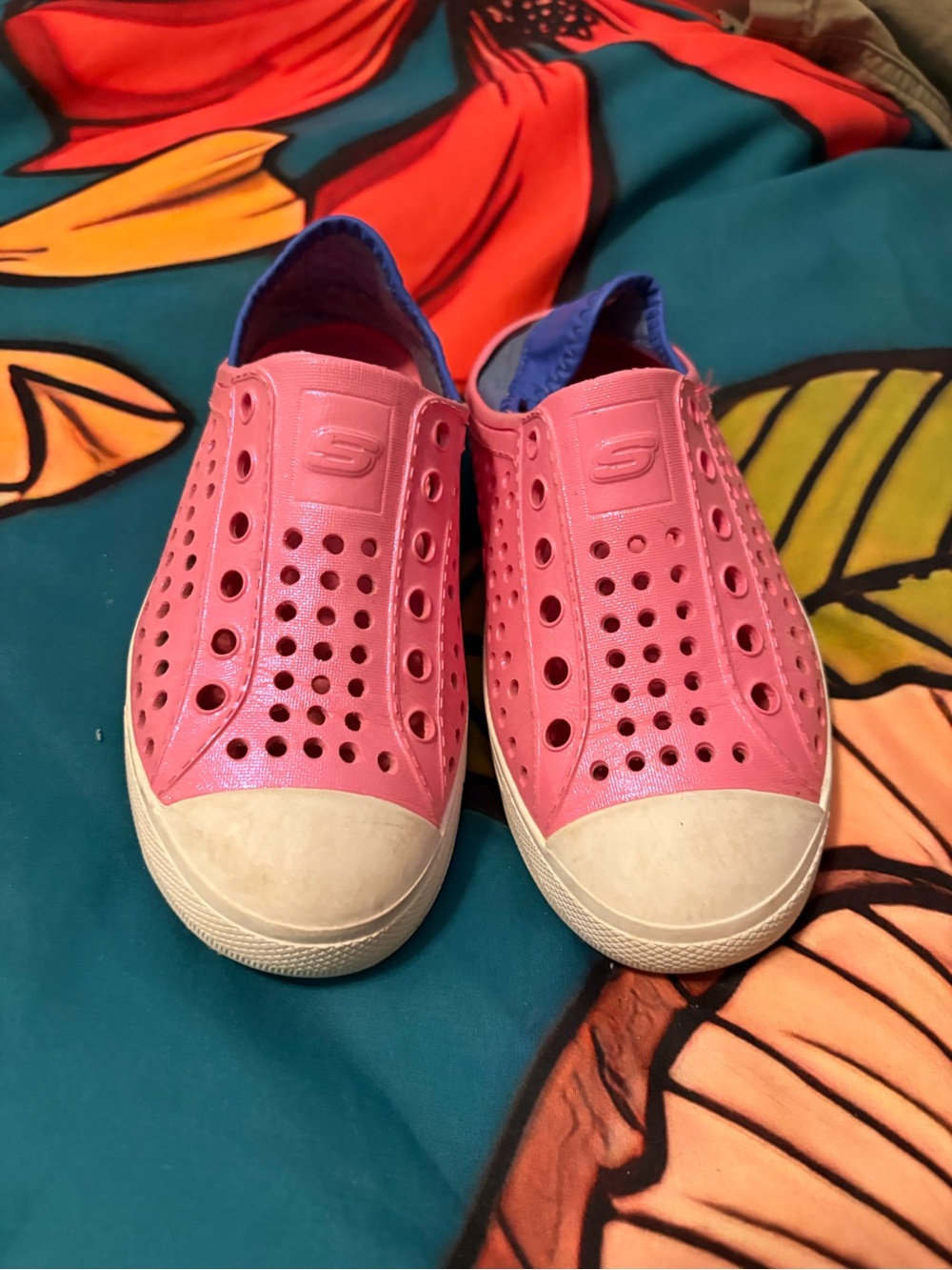 Skechers Pink Slip-On Perforated Casual Sneakers